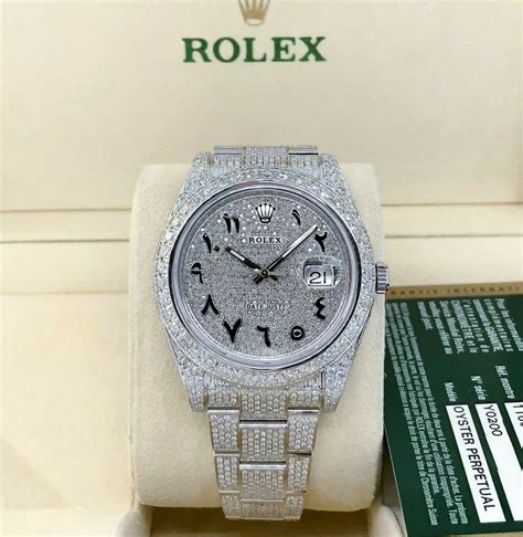 bust down rolex 41mm|Rolex iced out.